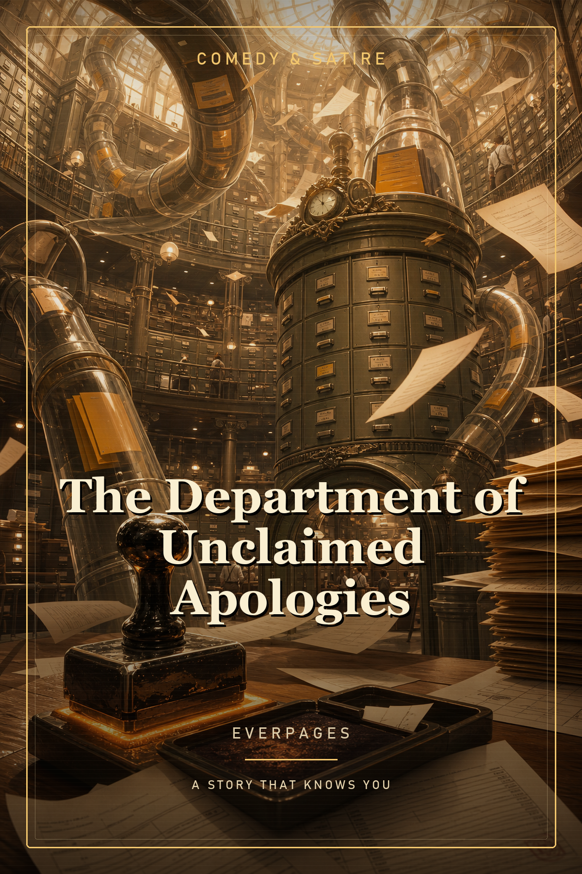 The Department of Unclaimed Apologies cover